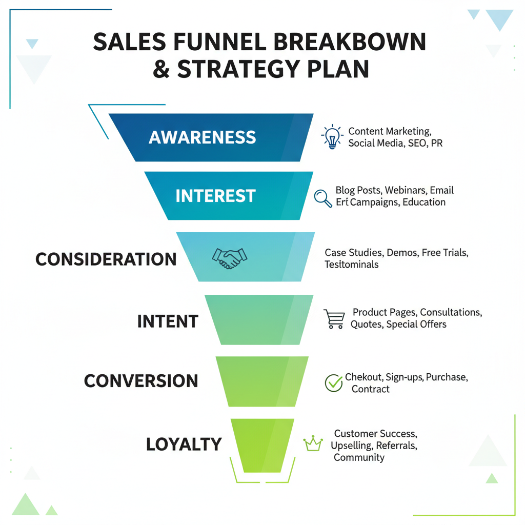 Sales Funnel Breakdown & Strategy Plan